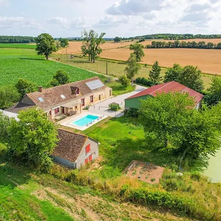 Villa Crazy Noe Michel 72 - Heated Pool - Basket - 2h Paris - 30p