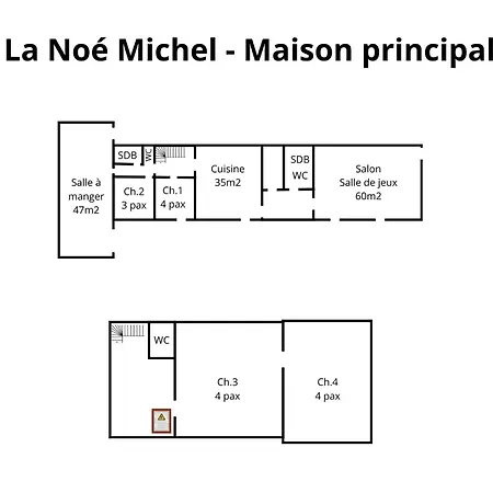 Crazy Noe Michel 72 - Heated Pool - Basket - 2h Paris - 30p 别墅 *