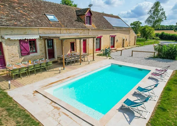 Villa Crazy Noé Michel 72 - Heated Pool - Basket - 2h Paris - 30p *