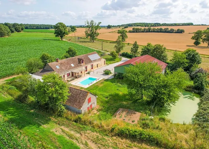 Villa Crazy Noé Michel 72 - Heated Pool - Basket - 2h Paris - 30p